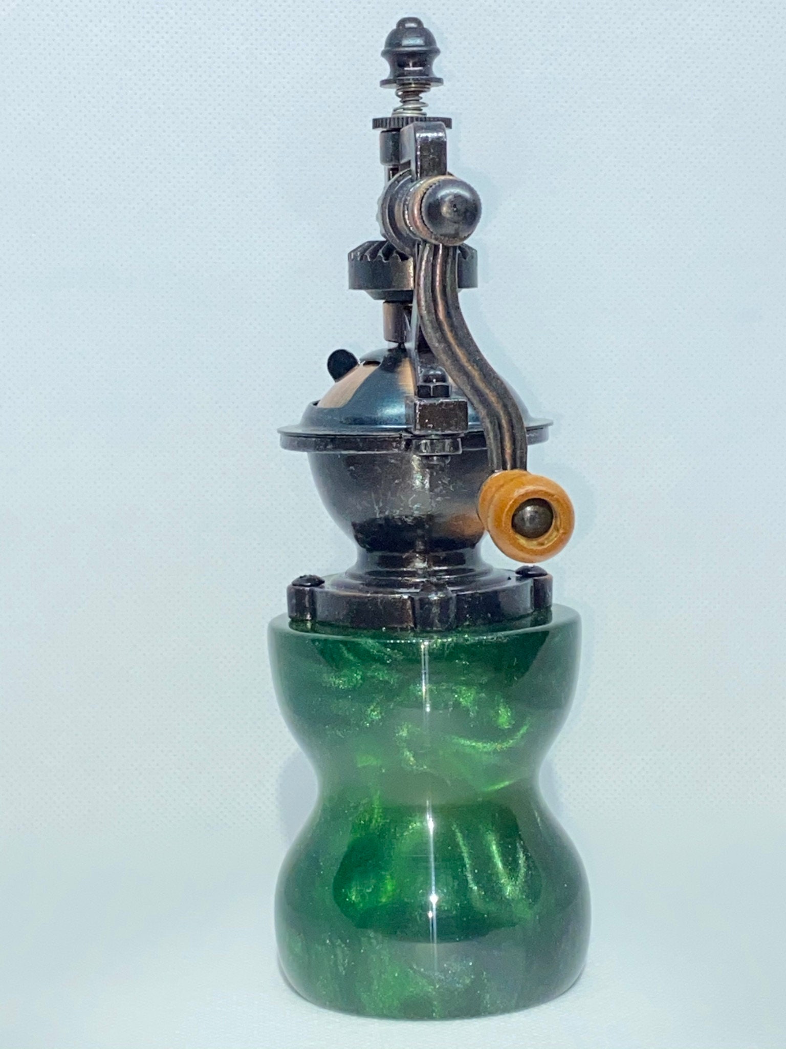 Hand turned Epoxy resin Pepper mill very unique Perfect Etsy