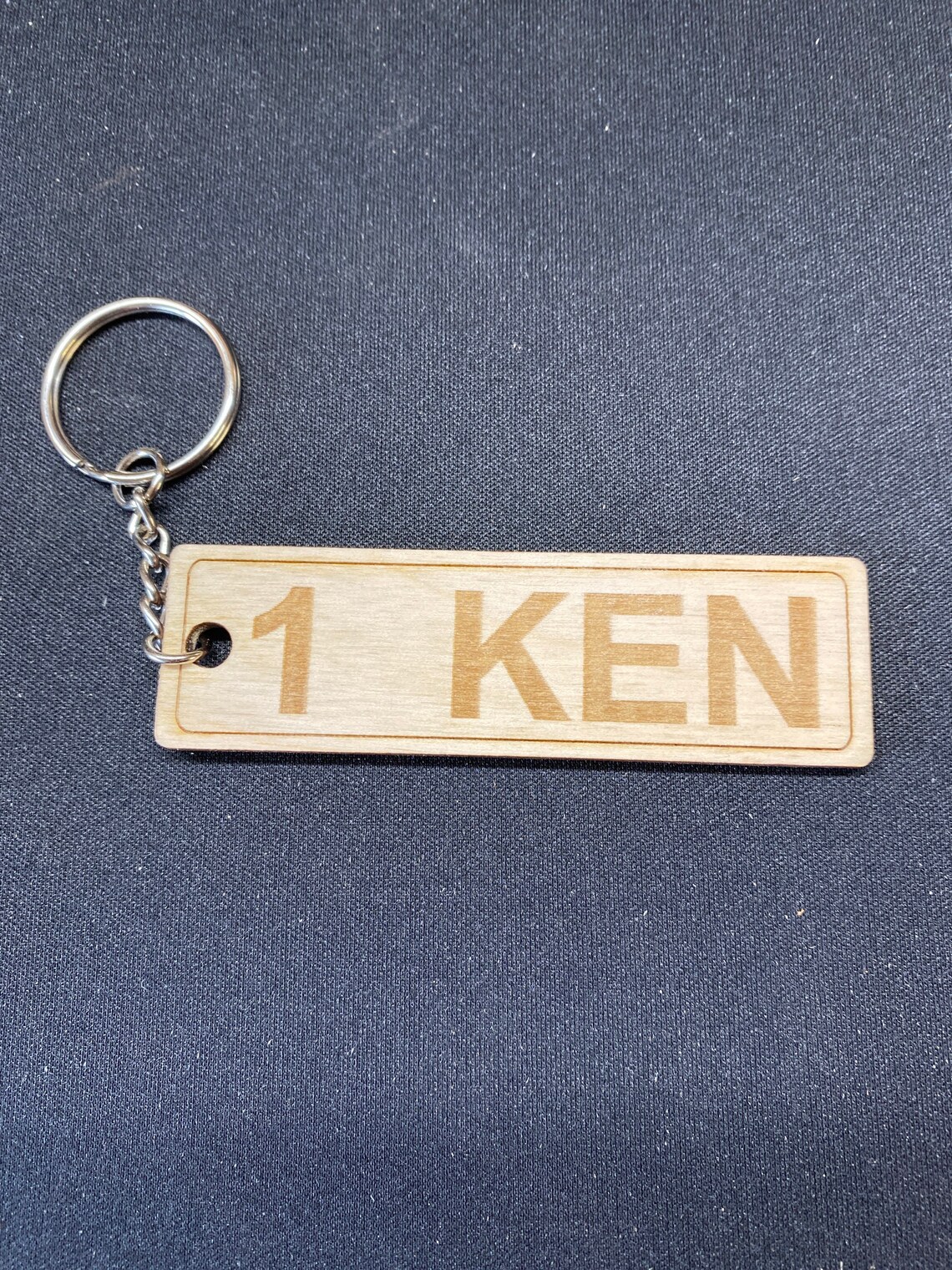 Personalized number plate keychain Etsy