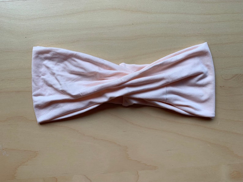 Twisted Headband Single Twist Headband Women/'s Headband Head Wrap light pink Turban Girl headbands,peach headband Thick Headband
