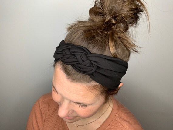 black tie knot headband