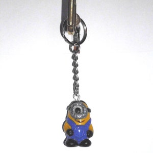 Minion aus Fimo, Schlüsselanhänger,Taschenbaumler Bild 1