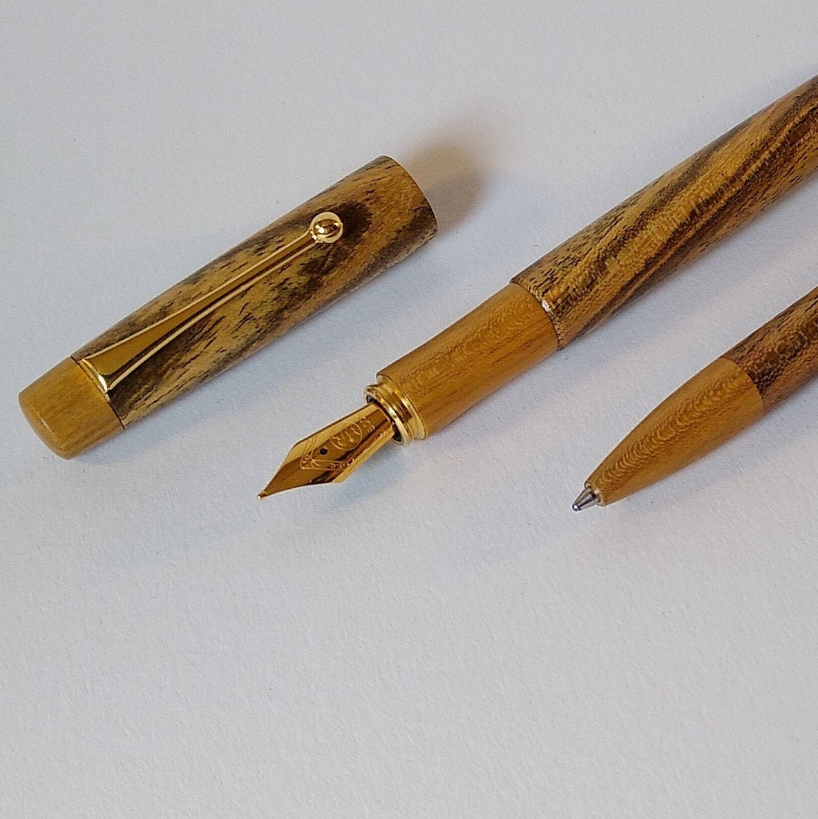 Set de escritura Rellenos y bolígrafos en Bocote y Cherry | Etsy