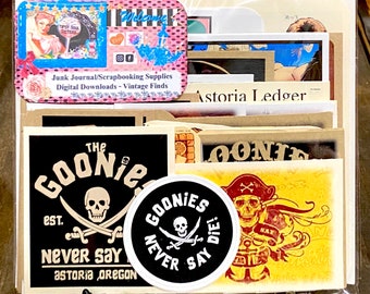 The Goonies Themed Bag - Collection Of 60 Junk Journal Or Scrapbooking Mini Prints….