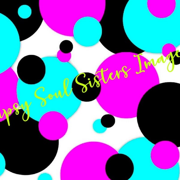 Teal, Hot Pink & Black Bubble Sublimation Background Graphic Design/Image/Clip Art/Instant Download 1-300 dpi JPG   Tipsy Soul Sister