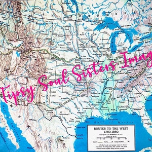 Vintage USA Karte Bild/Hintergrund Instant Digital Download