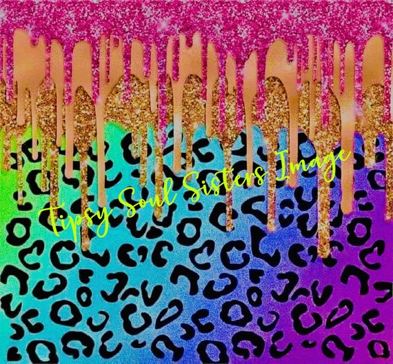 Buy Wild Rainbow Cheetah Print With Paint Drips Clip Art/graphic  Image/background/backdrop Instant Digital Download Online in India 