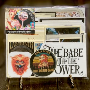 Labyrinth Themed Bag - Collection Of 60 Junk Journal Or Scrapbooking Mini Prints….