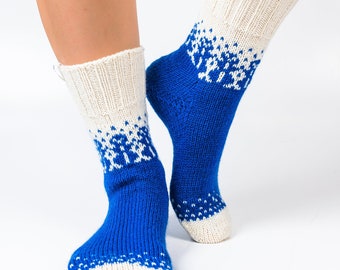 Comfy woolen knit socks, Perfect winter socks for him, Unique gift, Cozy custom socks, Socks with love, Men wool socks, Warm gift
