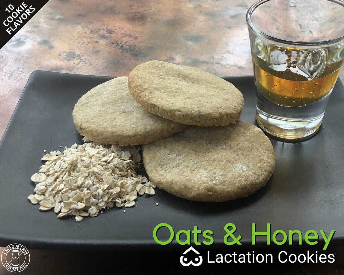 LACTATION COOKIES Dairyfree Plain Oats and Honey Etsy
