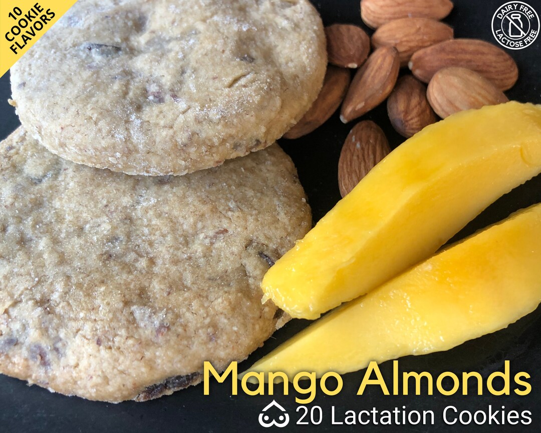 Mango Almonds LACTATION COOKIES Dairyfree Breastfeeding Etsy