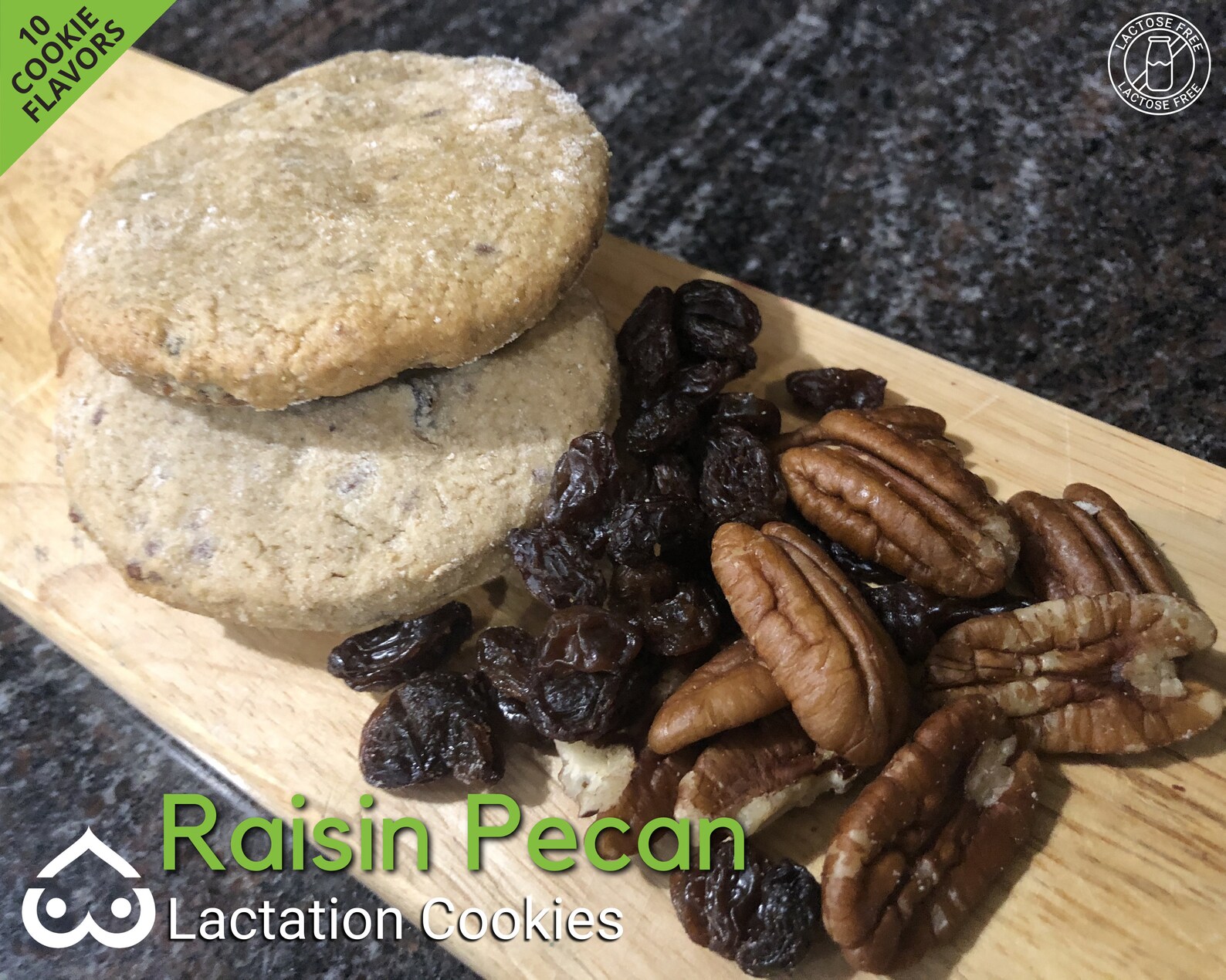 Raisin Pecan 18 LACTATION COOKIES Dairyfree Breastfeeding Etsy