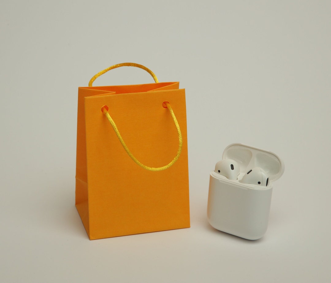 Yellow Extra Small Paper Gift Bags Elegant Wrapping Etsy