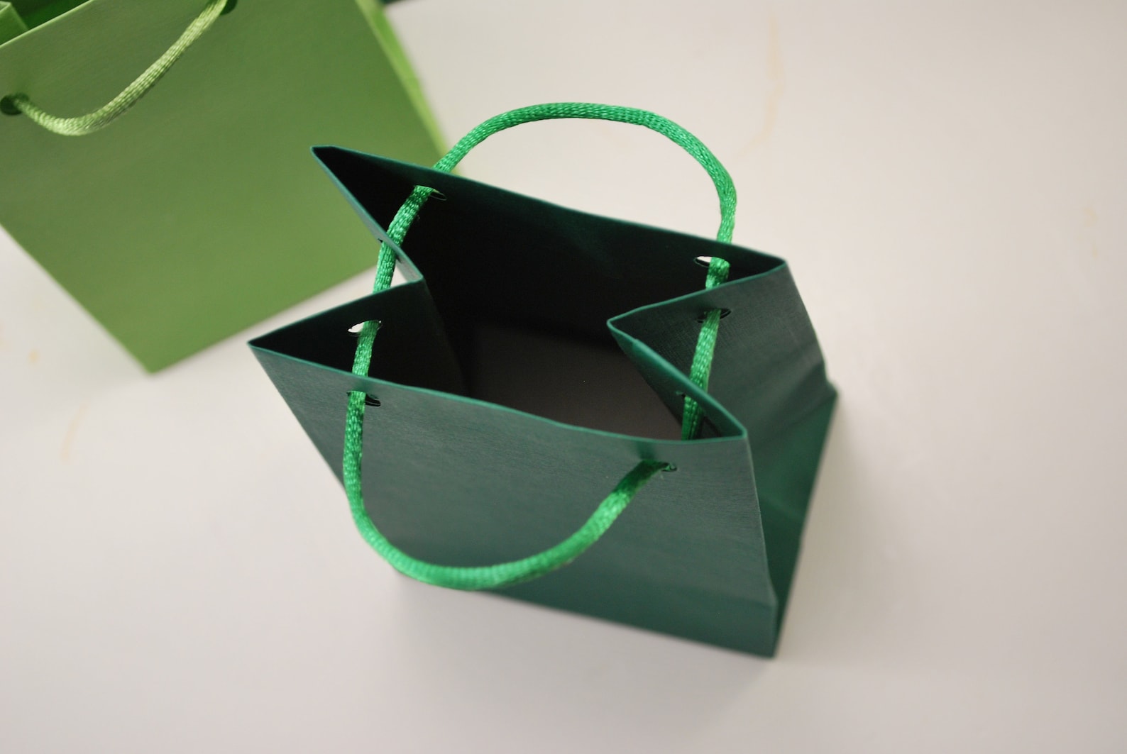 10 Mini Paper Bag With Rope Handles, Matte Paper Party Gift Bags