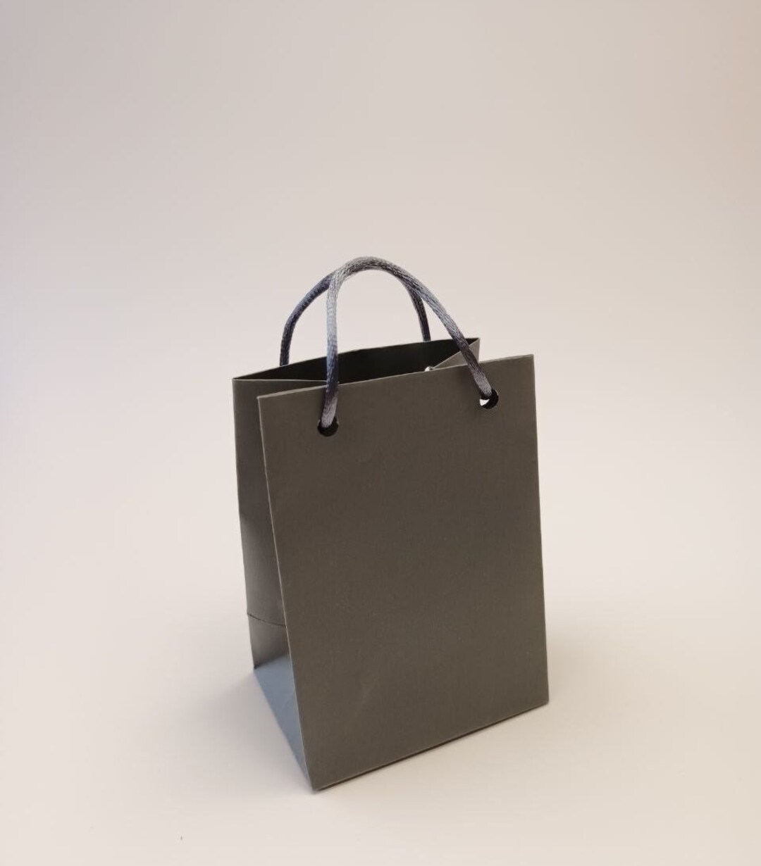 Extra Small Gray Paper Bags Perfect for Precious Gift Etsy