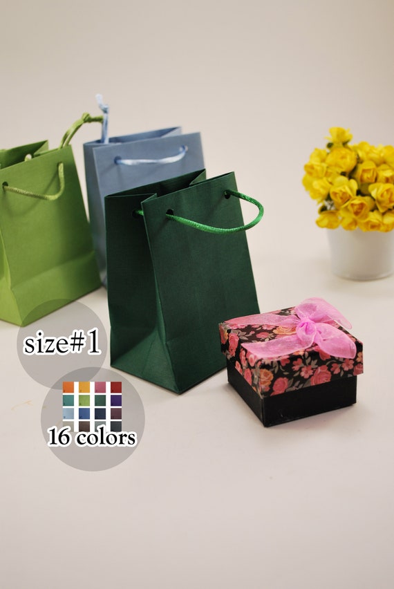 50Pcs/lof Transparent Flower Jewelry Plastic Bags with Handles for