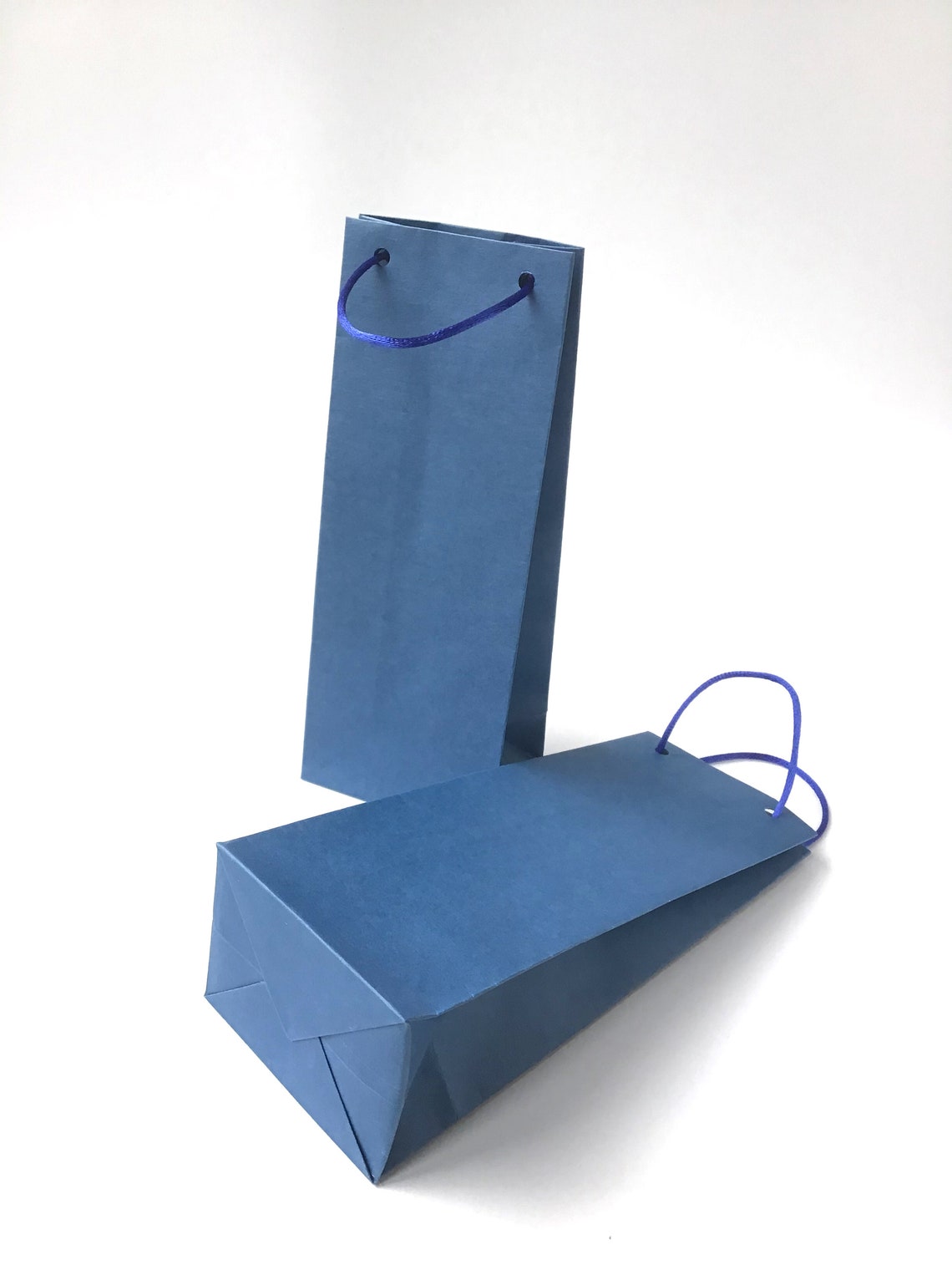 Download 10 Blue Mini Paper bag with rope handles Cosmetic Gift ...
