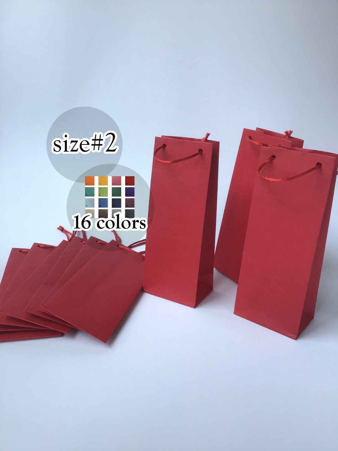 Set of 10 Mini Red Party Favors Bags Birthday Baby Shower Etsy