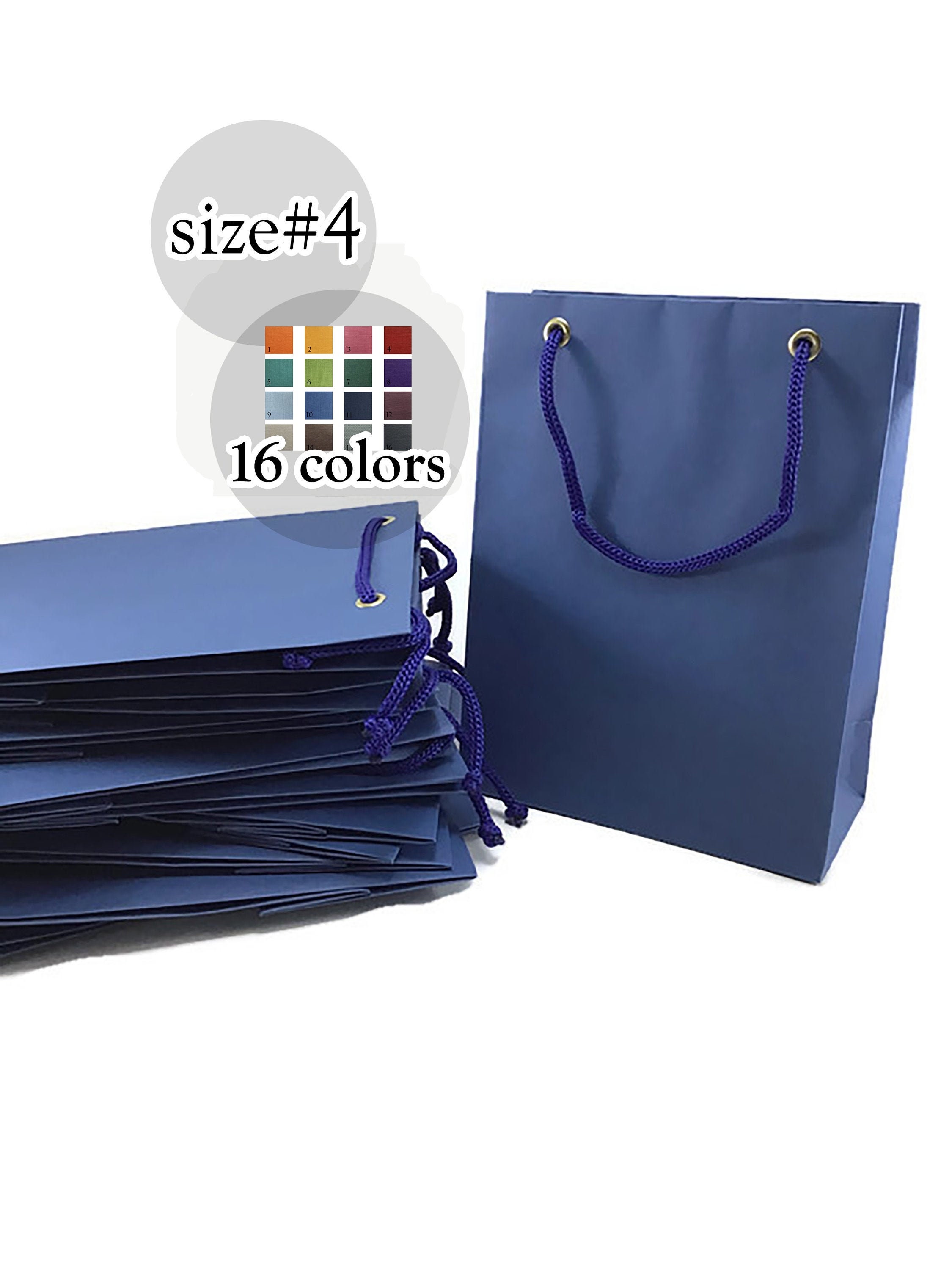 10 Blue Small Gift Bags Matte Paper Party Favor Bags Wedding Etsy