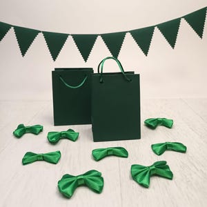 Mini sacs cadeaux en papier vert mignons et élégants - Élégants, compacts, pratiques pour les bijoux, les cadeaux, les mariages, les anniversaires et les occasions spéciales