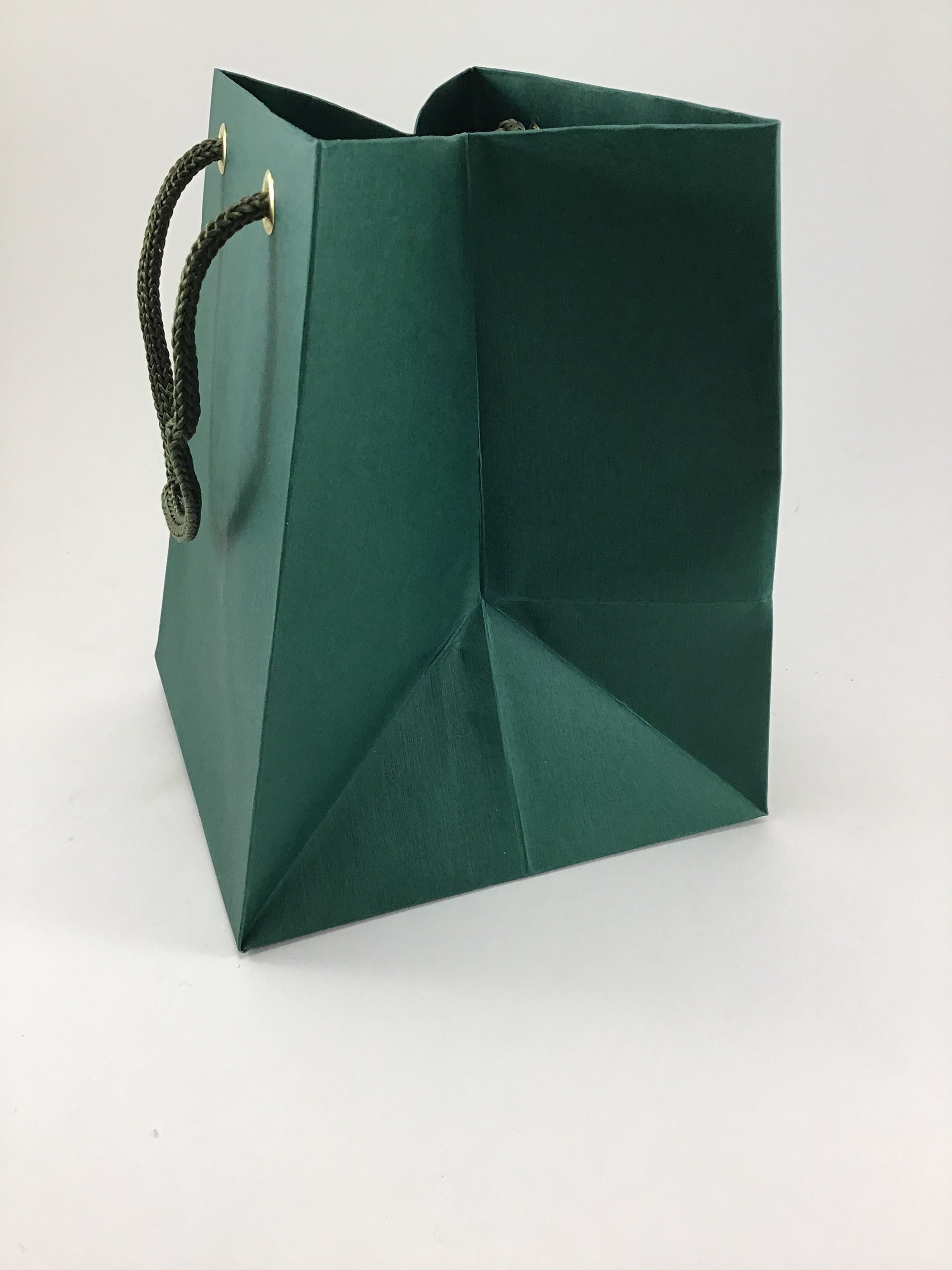 50pcs Dark Green Bagsparty Gift Bags Matte Paper Party Etsy