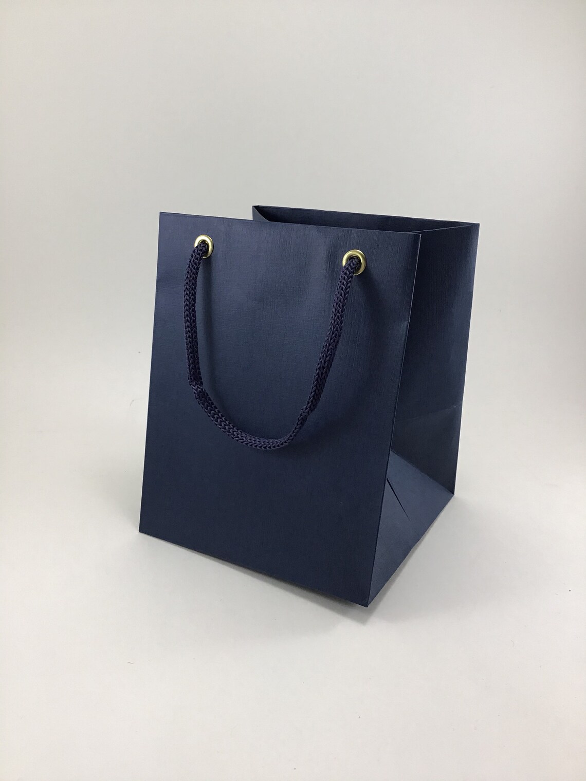 Set of 10 Blue Gift Bags Matte Paper Party Favor Bags Etsy