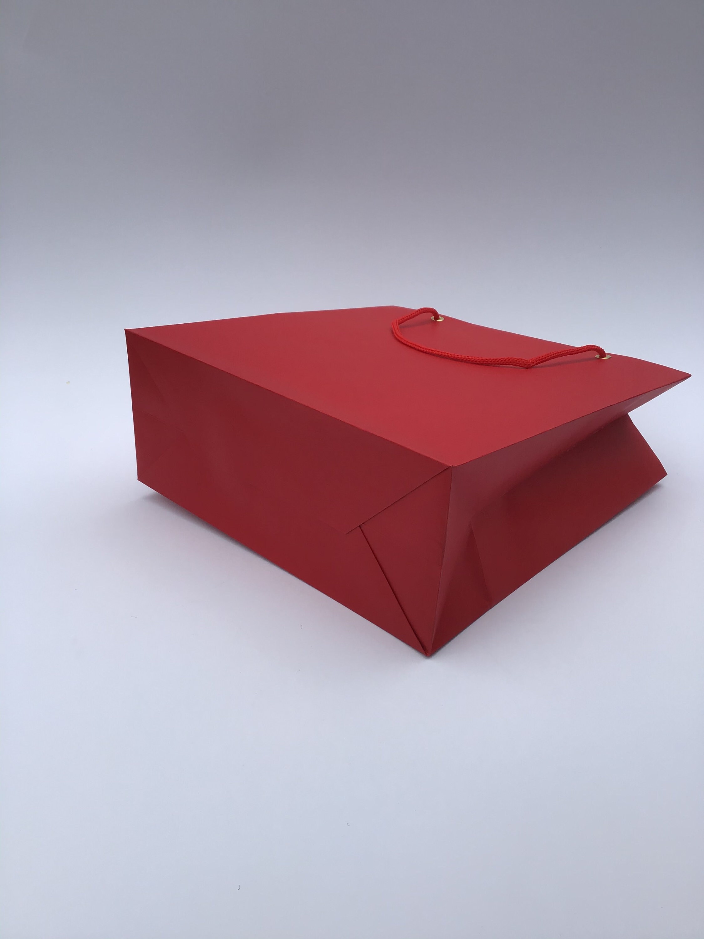 10 red paper bags with rope handles Medium Paper Party Bags Etsy