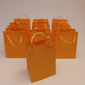 Sacchetto di carta giallo: piccolo, carta da regalo per compleanno, baby shower, gioielli, feste e matrimoni