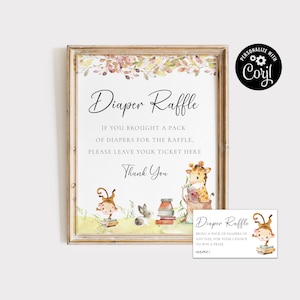 Editable Storybook Thank You Card, Book Themed Thank You Note, Giraffe Thankyou Insert,  Fairy Tale Thank You Card, S252