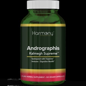 Andrographis Supreme--Kalmegh, Pure Ayurvedic Supplement, 120 Vegan Caps