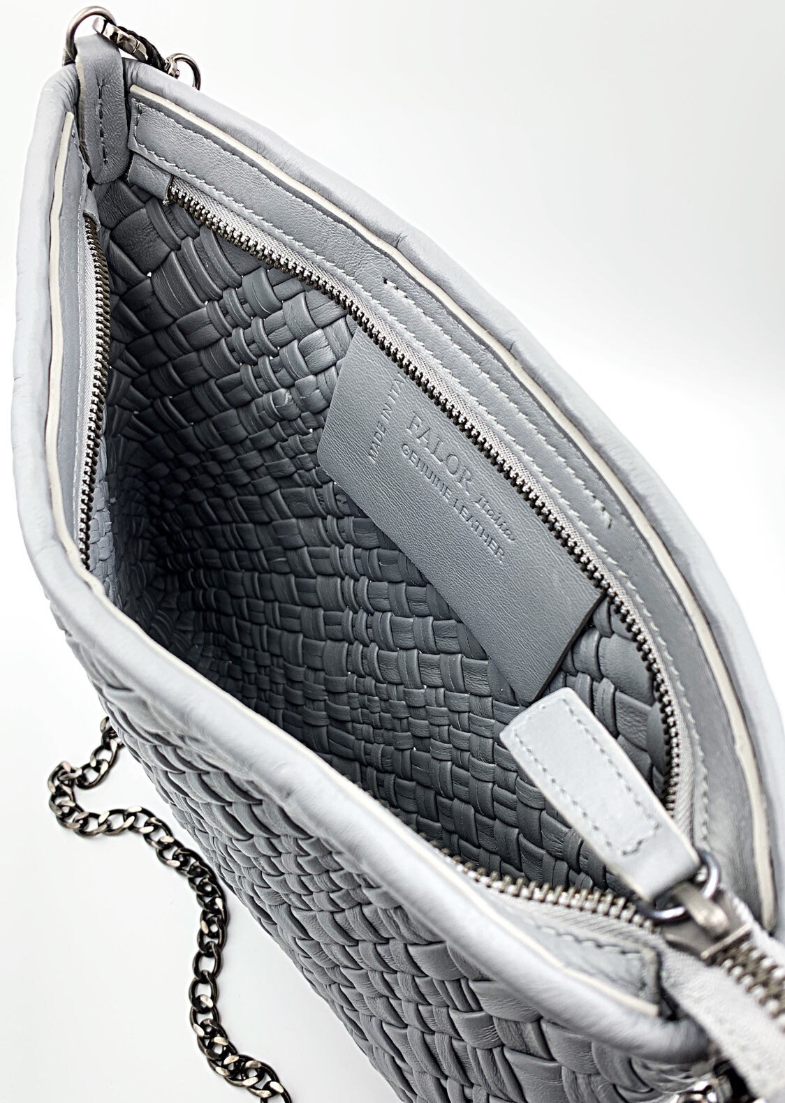 falor woven leather tote