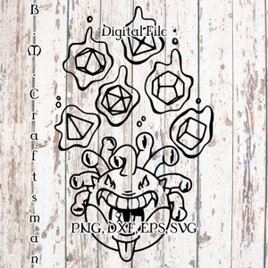 Dice Beholder svg, Dice Beholder shirt, dnd svg, D20 shirt, D&D svg, Dungeons and Dragons svg, DnD Shirt, Cricut svg