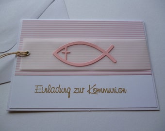 Einladung zur Konfirmation bzw. Kommunion