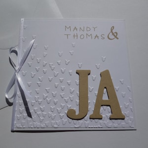 Personalisierte Glückwunschkarte zur Hochzeit