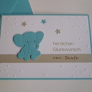 Karte "Herzlichen Glückwunsch zur Taufe"