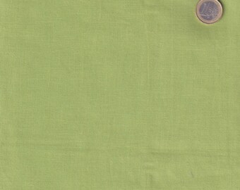 Fabric sold by the meter - cotton fabric plain green, 11.90 euros/meter, 100% cotton, may green, monochrome