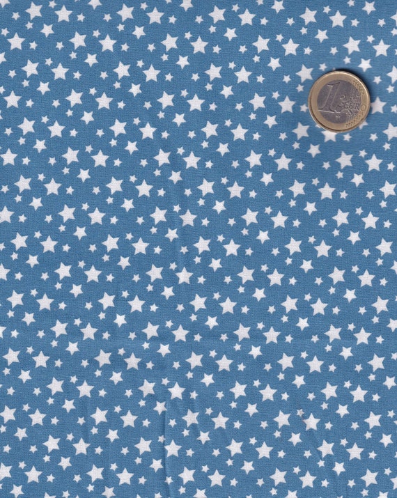 Baumwolle Stoff Mit Sternen Blau Stoff Meterware – Baumwollstoff