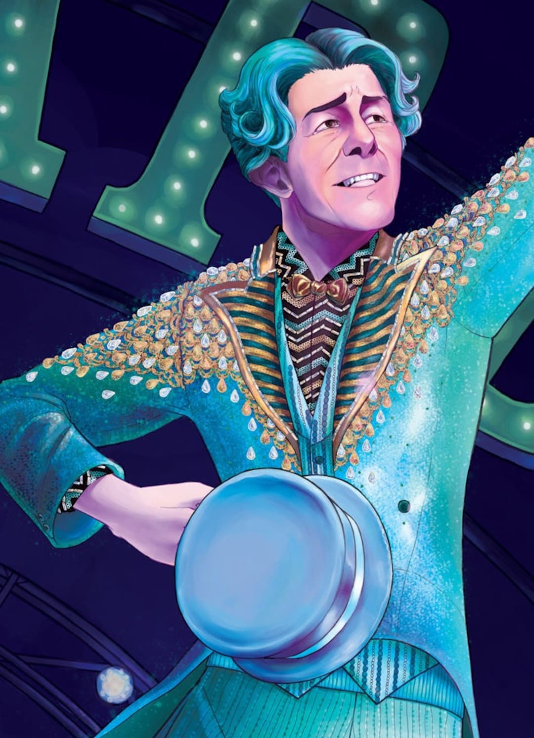 Spongebob the Musical Squidward Print Etsy