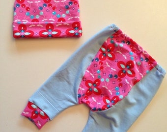 Babyhose + Mütze für Mädchen Gr. 62