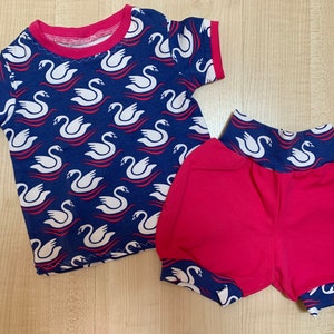 Baby Summer Combo for Girls Swan-Size 68 image 1
