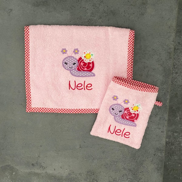 Set 2: Small towel + washcloth