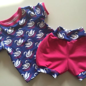Baby Summer Combo for Girls Swan-Size 68 image 2