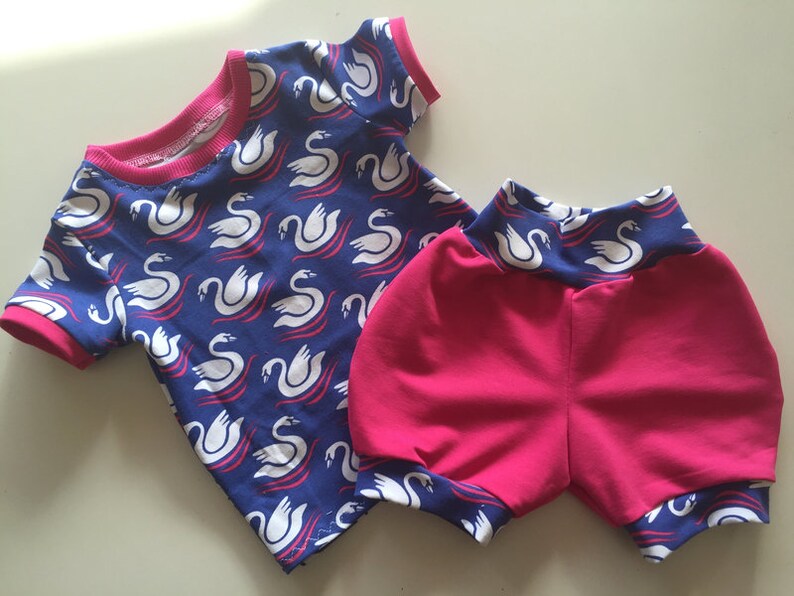 Baby Summer Combo for Girls Swan-Size 68 image 2