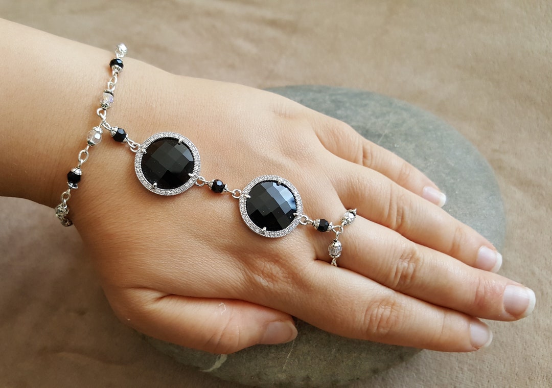 JALA - Hand Jewelry (platinum-plated) - Etsy