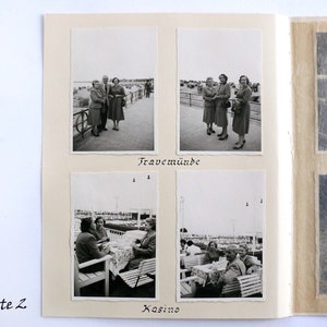 15 FOTOS 7x10 auf 2 DoppelSeiten URLAUB Ferien Reisen ECHTfotos Schnappschüsse FreudenFotos Vintage Fotos der 1950er Bild 2