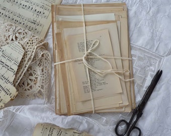 50 selected book pages special, old VINTAGE BOOK SHEETS 1885-1940s ScrapBook Paper Art ORIGAMI JunkJournal Craft