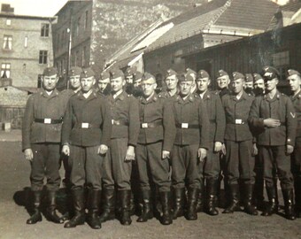 1942 Military Photo Soldiers Mecklenburg Antique Postcard Photo Picture 9 x 13 cm VINTAGE