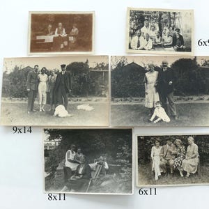 Alegrías del jardín, década de 1920. 6 FOTOS antiguas aprox. 6 x 9 - 9 x 14 cm. Foto antigua. Revista de arte. Efímeras. Manualidades. Coleccionismo. Álbumes de fotos. Fotos VINTAGE, década de 1920-30.