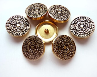 7 Buttons MOSCHINO ca.25 mm Jacket en Blazer Metal Buttons Classic Decorative Buttons NIEUW