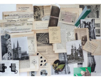 Ephemera CLASSIC Architecture Monuments History Genuine VINTAGE Antique Junk Journal Mixed Media Scrapbooking Collage Paper Art Decor 1910s-70s