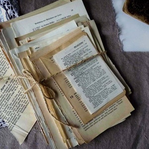 70 VINTAGE EPHEMERA Pagine di libri speciali vecchi fogli originali dal 1885 al 1970 ScrapBook Paper Art ORIGAMI JunkJournal Craft